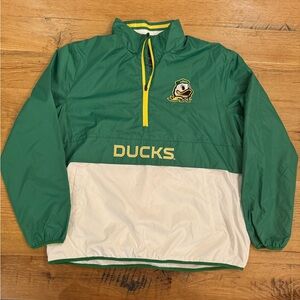 Oregon Ducks 1/4 Zip Pullover Jacket XXL